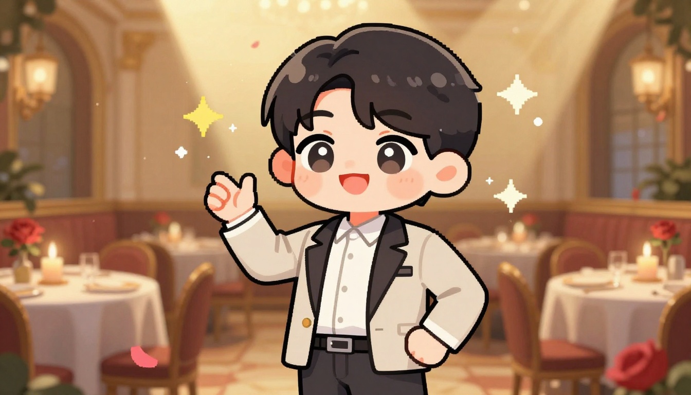 격식 있는 자리인데 어느새 웃고 있는 사람