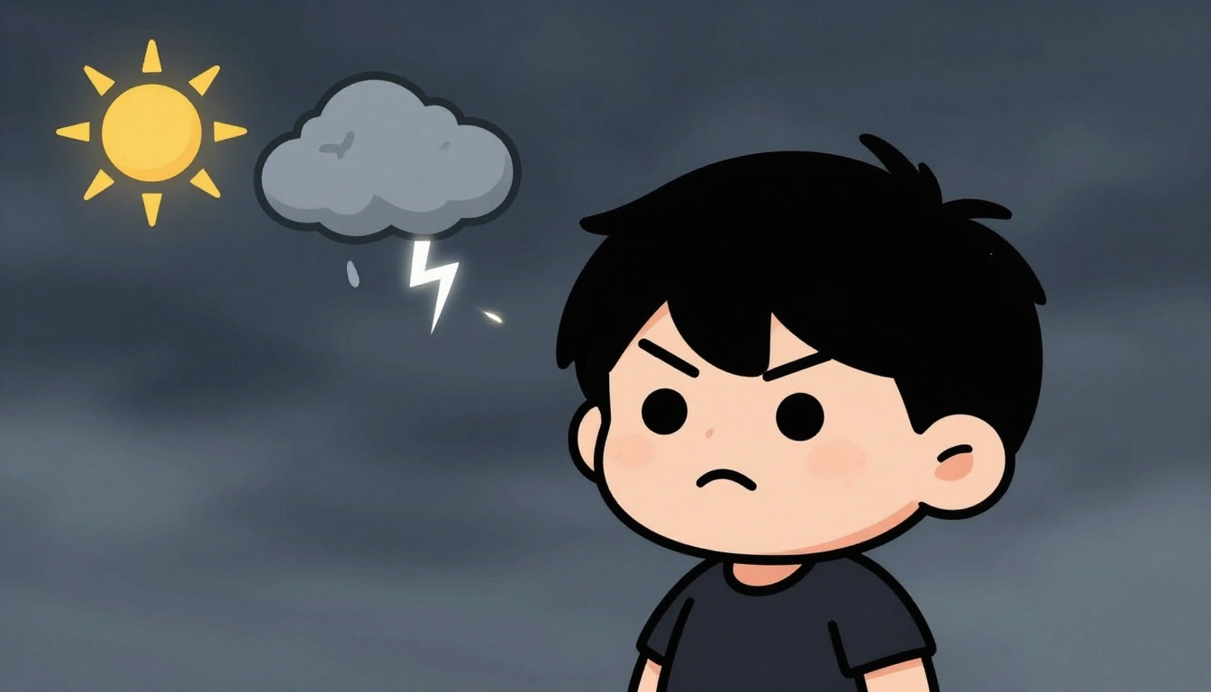 Heutiger Forecast: Sonnig → Bewölkt → Emotionaler Sturm 'Der Stimmungs-Forecaster'