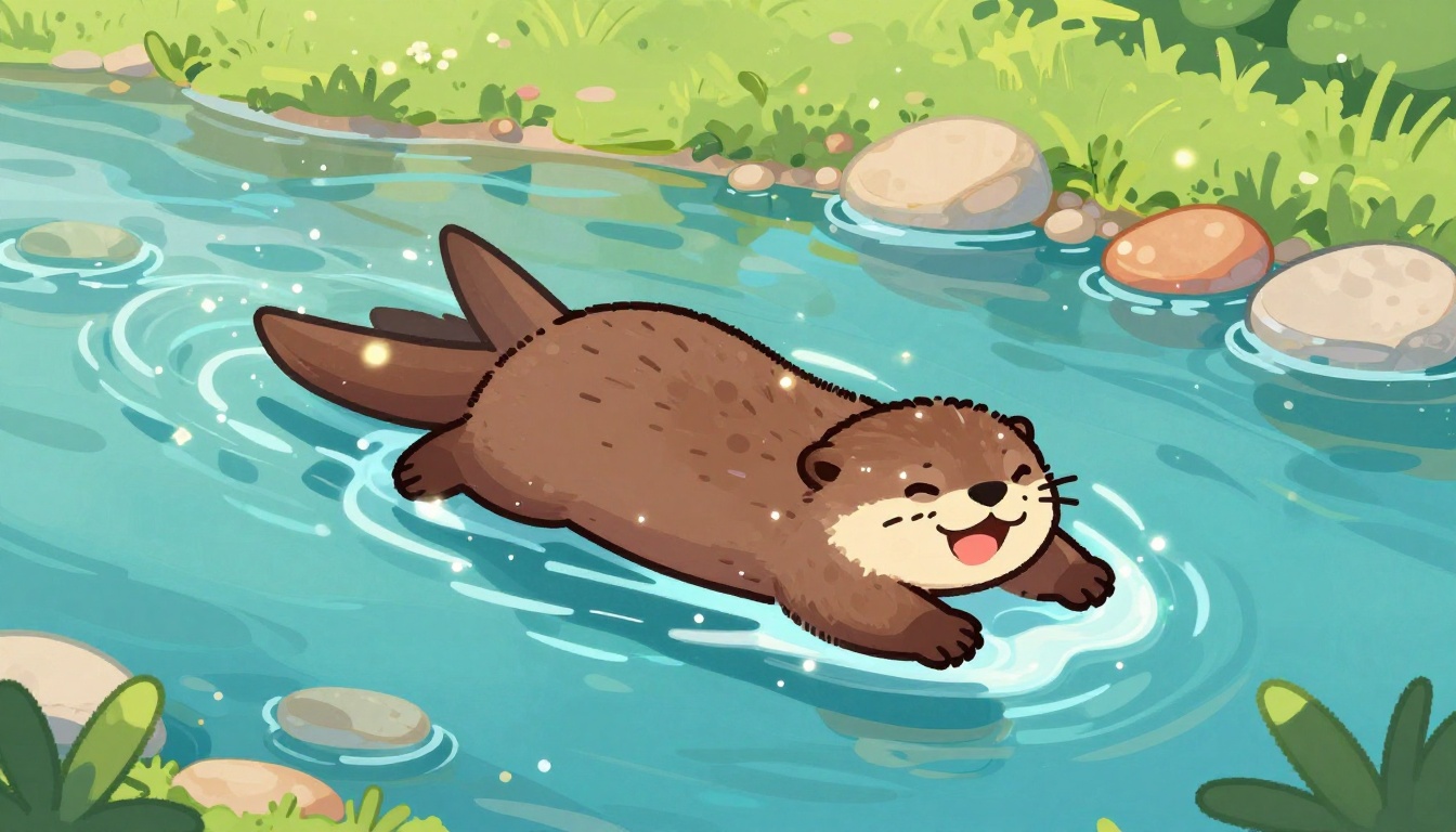 Cette rivière est la meilleure rivière : 'Loutre Joueuse'