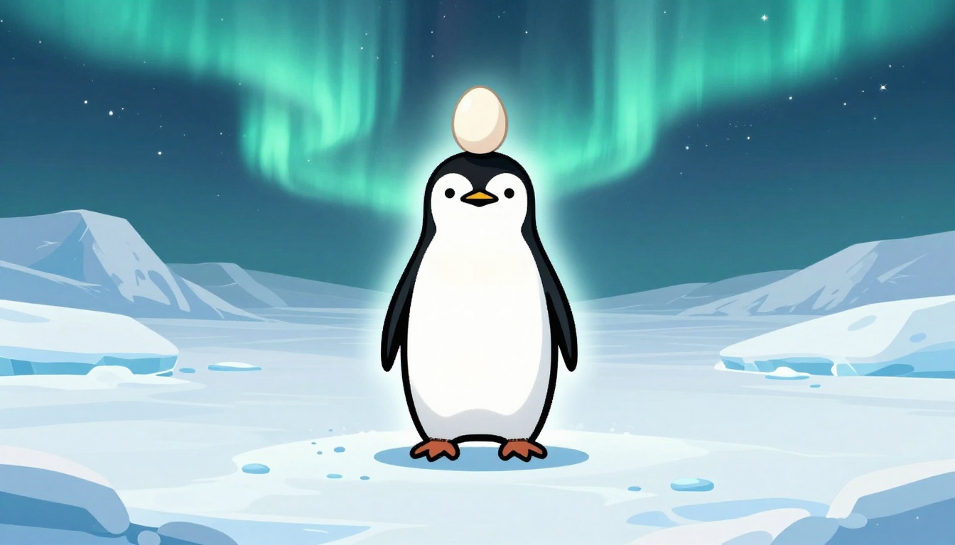 Standing in the Cold, Protecting What Matters: 'Steadfast Penguin'