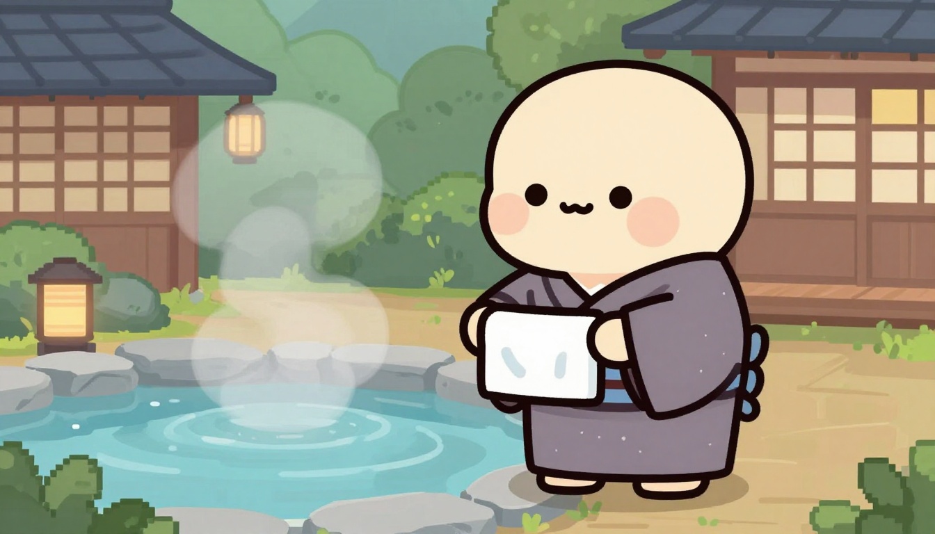 온천 힐링 내조형 여행자